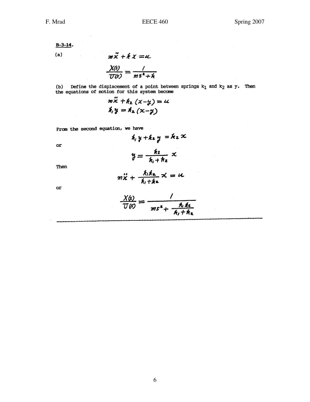 EECE 460 Homework, Spring 2007, page 6