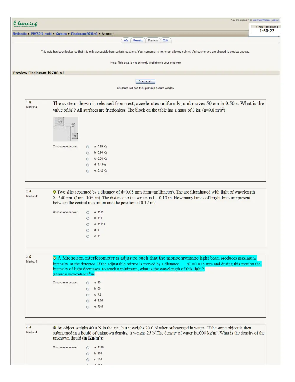 PHYS 210 Final, Fall 2007, page 1