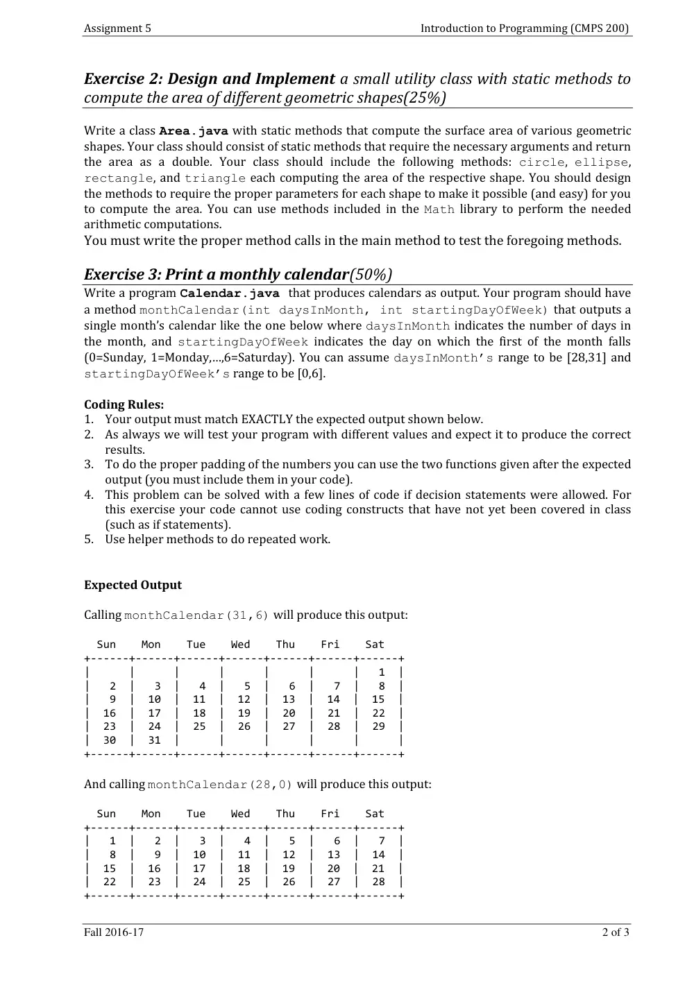 CMPS 200 Homework Assignment 5, Fall 2016, page 2