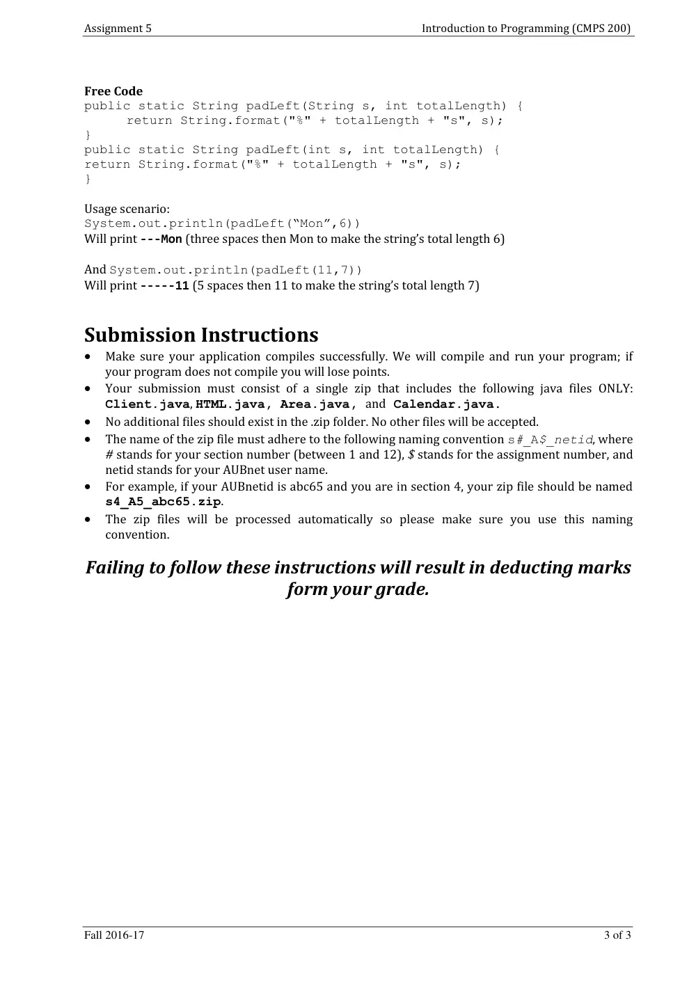 CMPS 200 Homework Assignment 5, Fall 2016, page 3