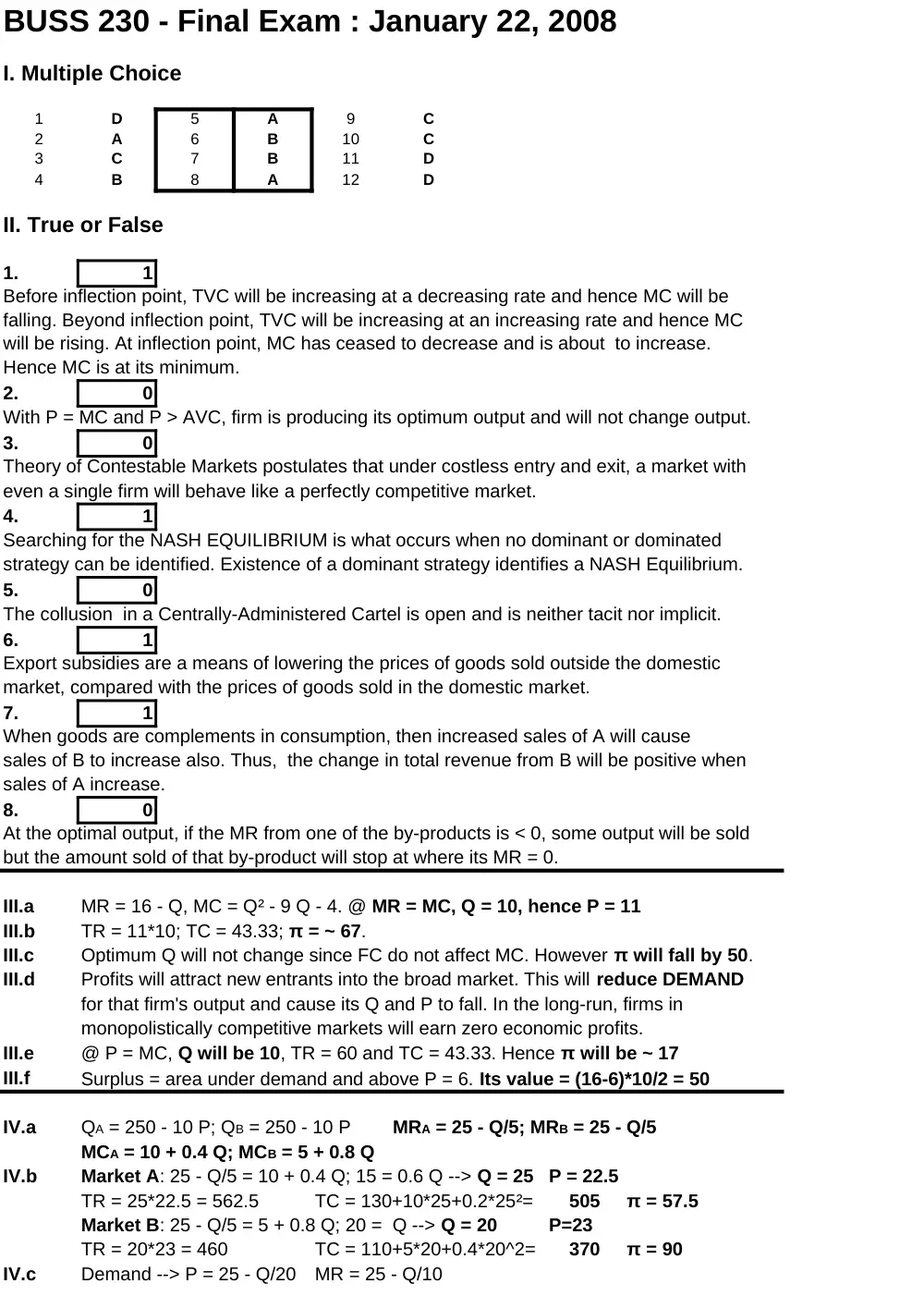 BUSS 230 Final, Spring 2008, page 1