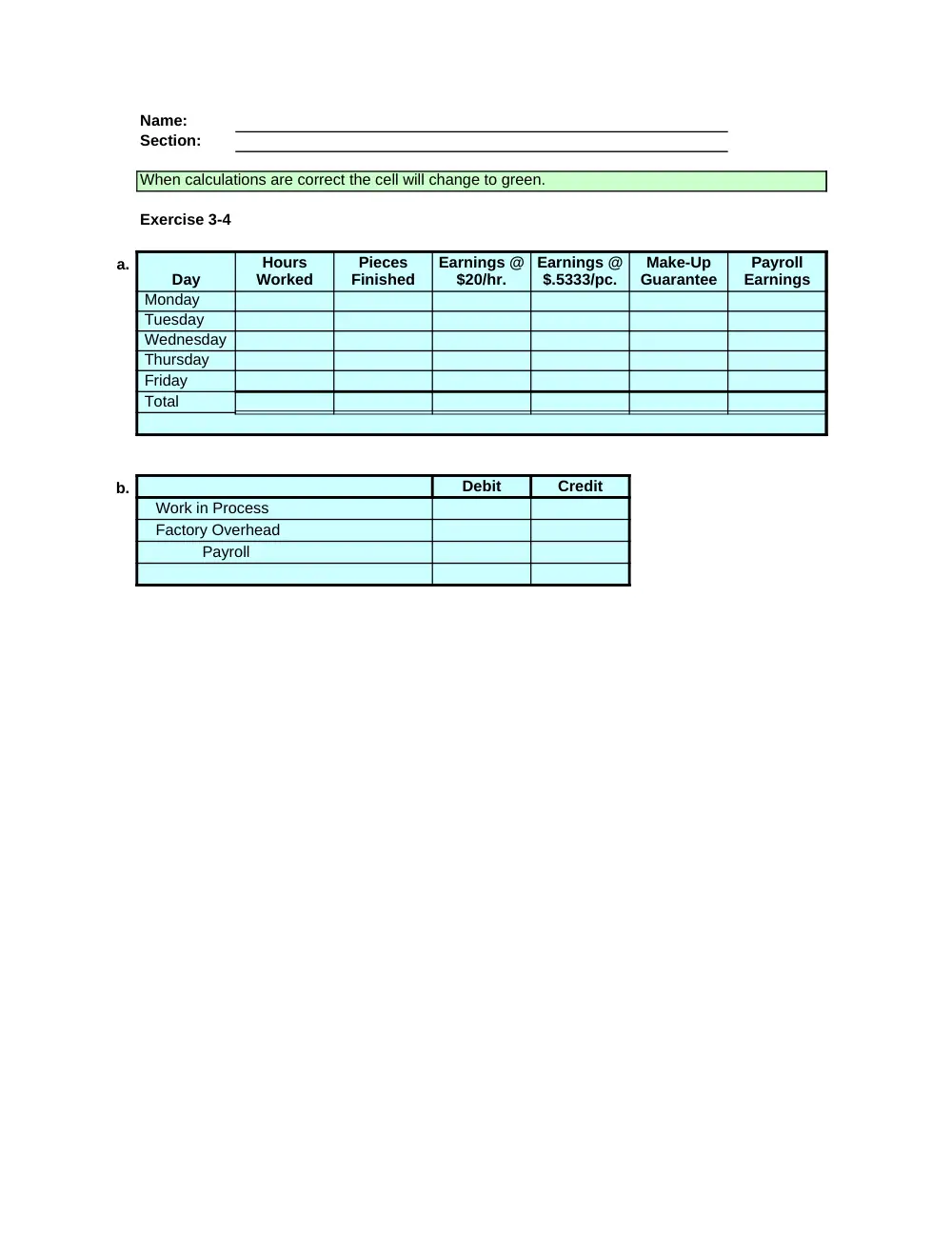 ACCT 222 Problems Excel Template 3, Fall 2014, page 2