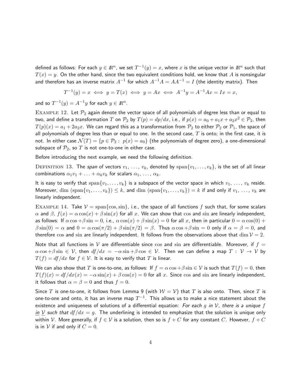 MATH 218 Chapter Summary, Fall 2011, page 4