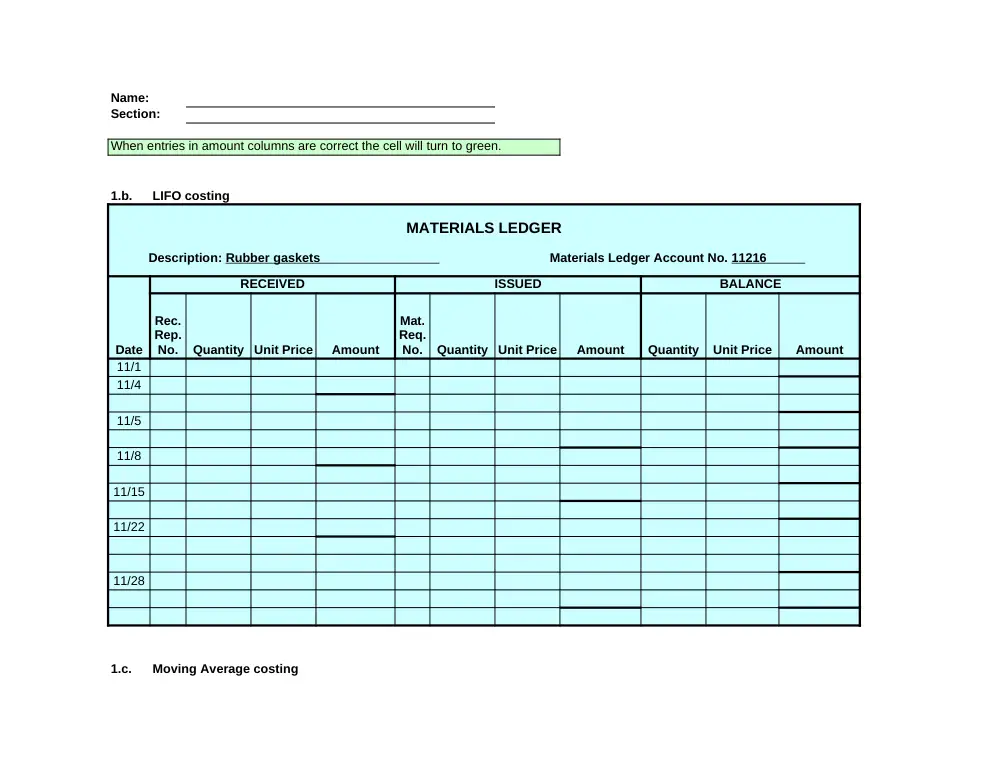 ACCT 222 Problems Excel Template 2, Fall 2014, page 6