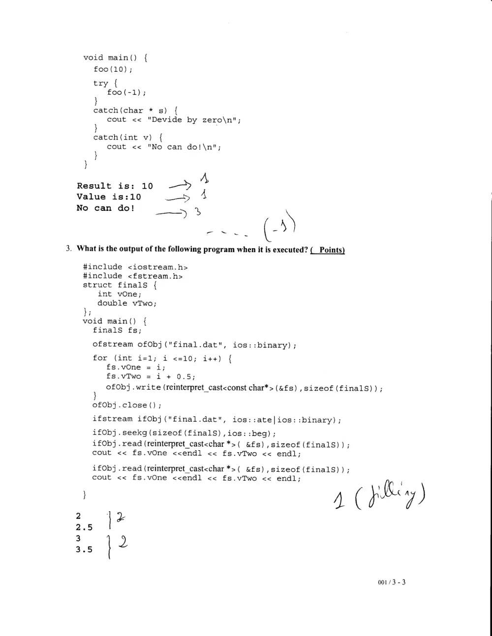 CSC 212 Final with Solution, Spring 2008, page 3
