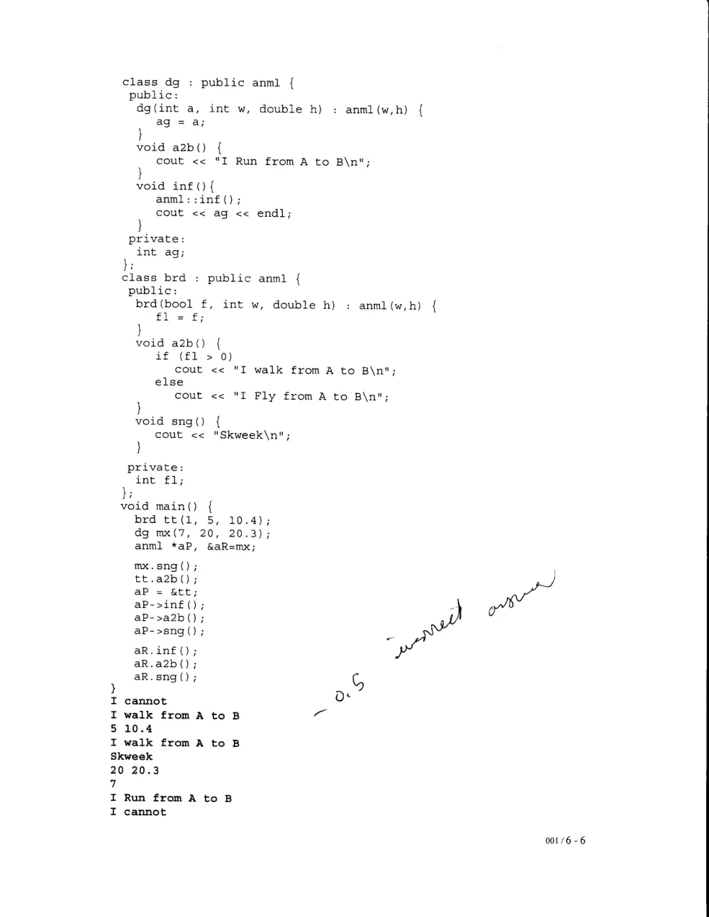 CSC 212 Final with Solution, Spring 2008, page 6