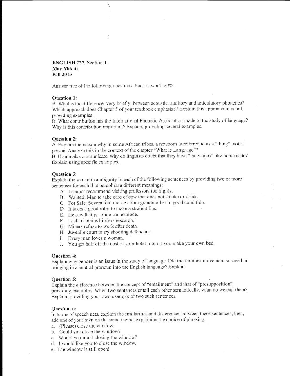 ENG 227 Midterm, Fall 2013, page 1