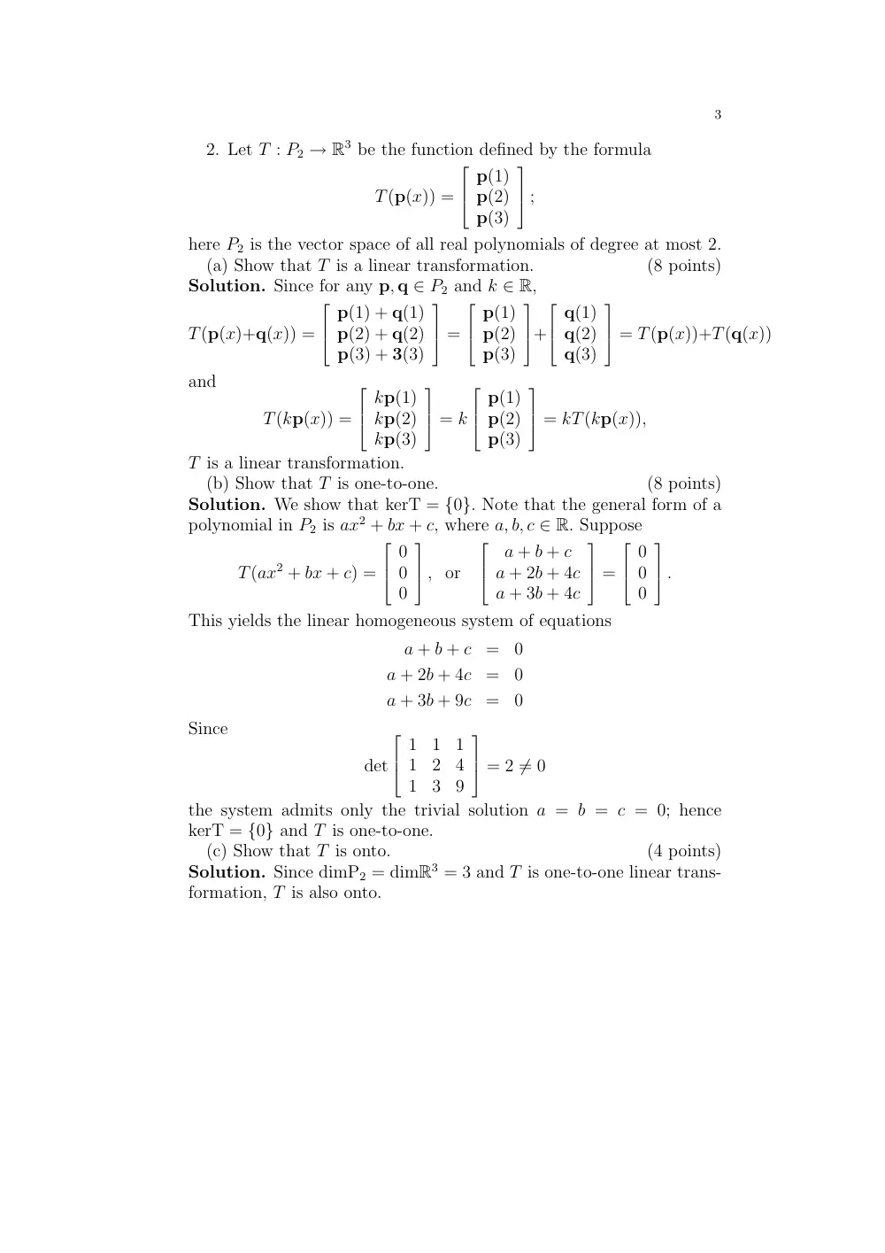MATH 218 Final, Spring 2009, page 3