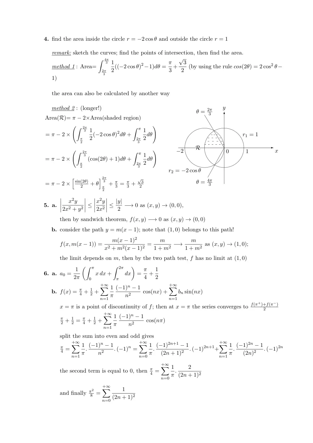 MATH 201 Exam 2 with Solution, Fall 2009, page 2