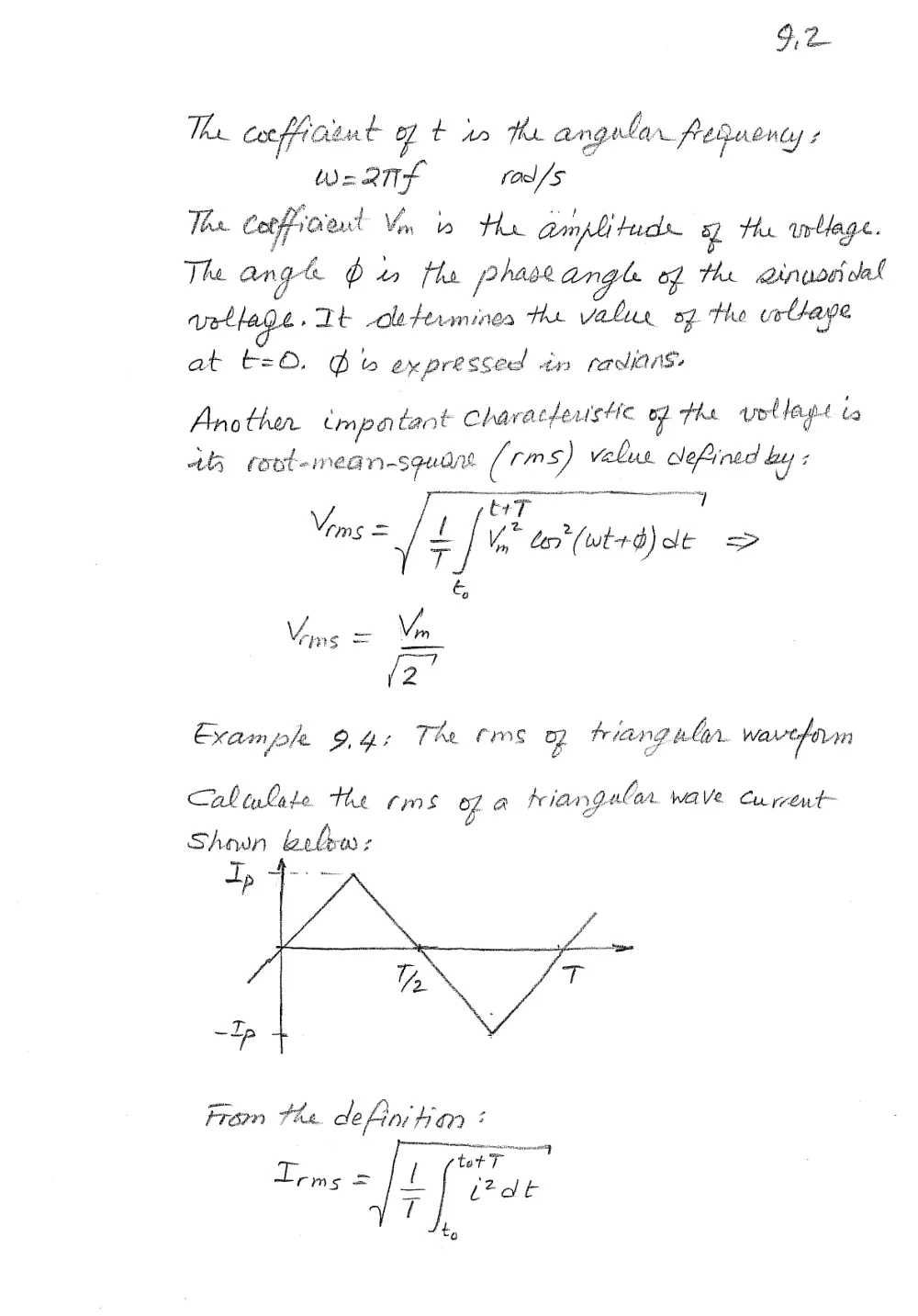 EECE 210 Notes Prof.'s Notes Ch 9, Spring 2014, page 2