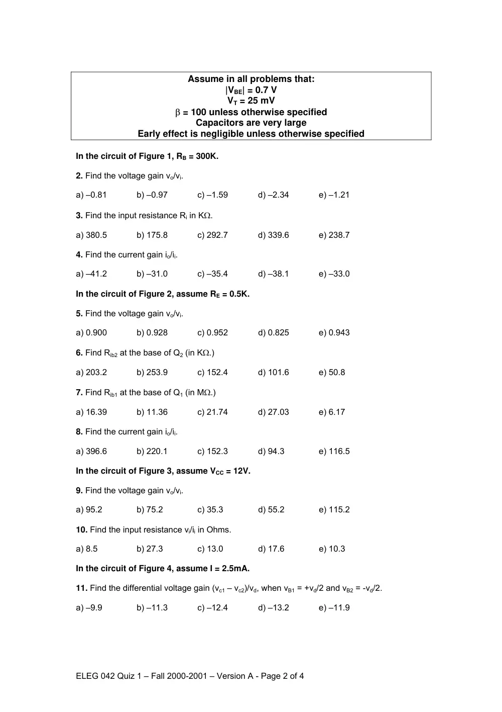 EECE 311 Exam, Fall 2000, page 2