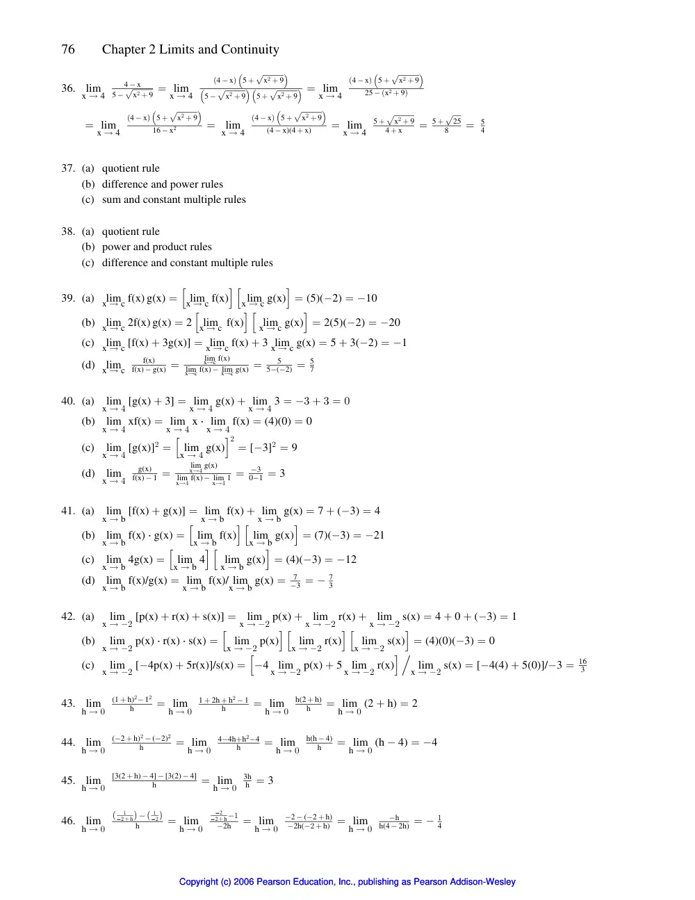 MATH 201 Problems Solution Chapter 2, Fall 2008, page 10