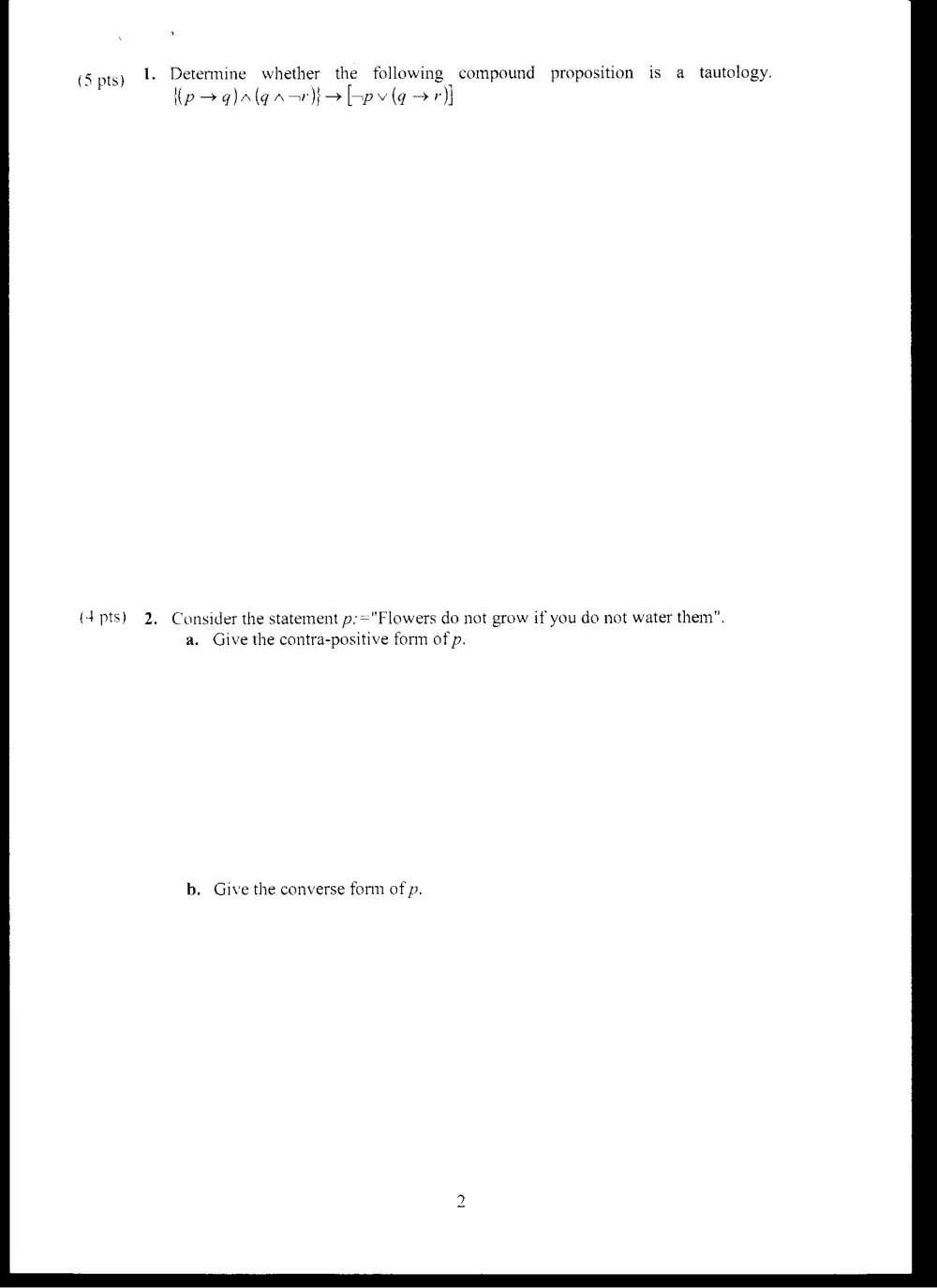 MATH 211 Exam 2, Spring 2005, page 2
