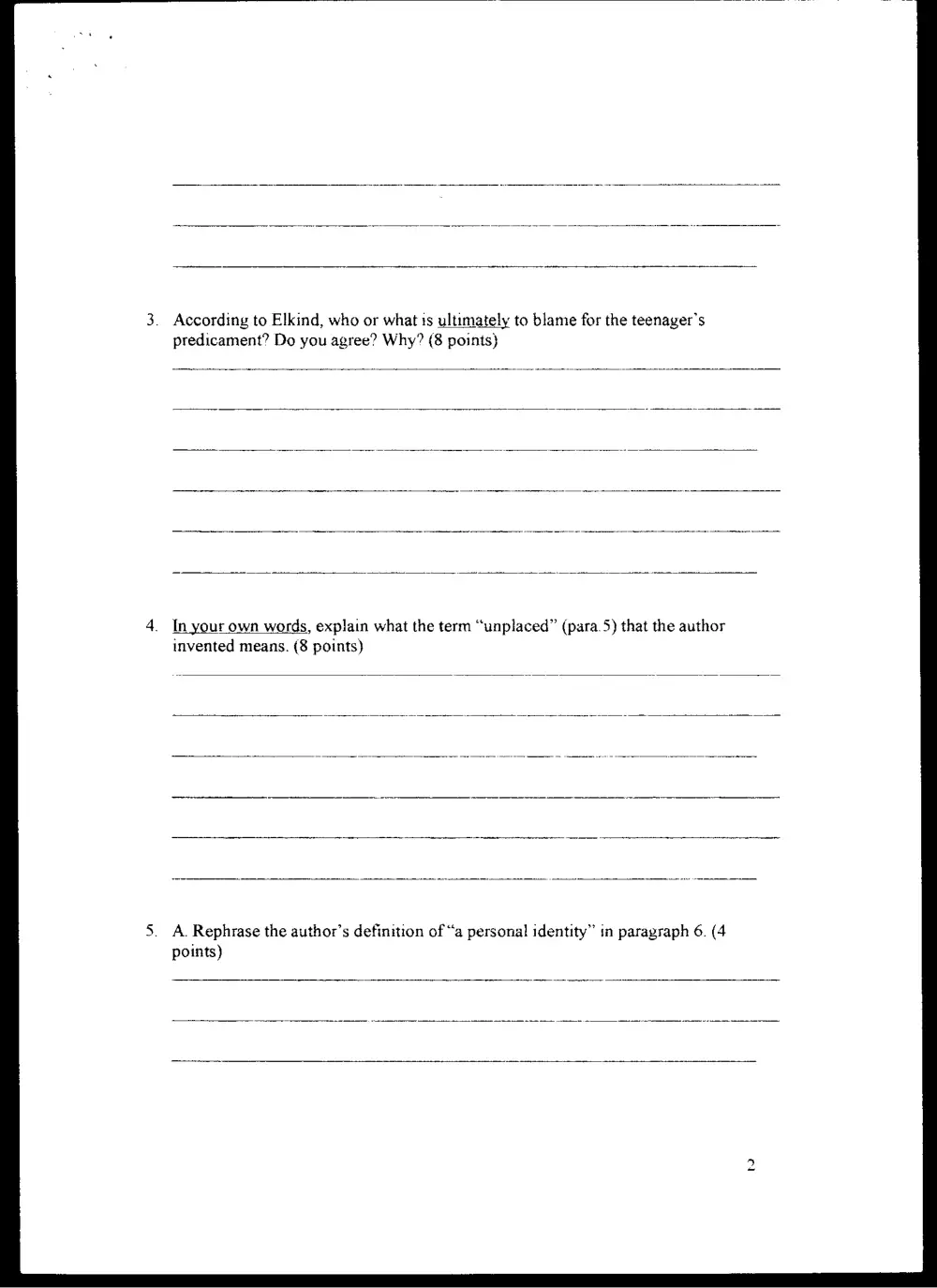 ENG 203 Final, Fall 2000, page 5