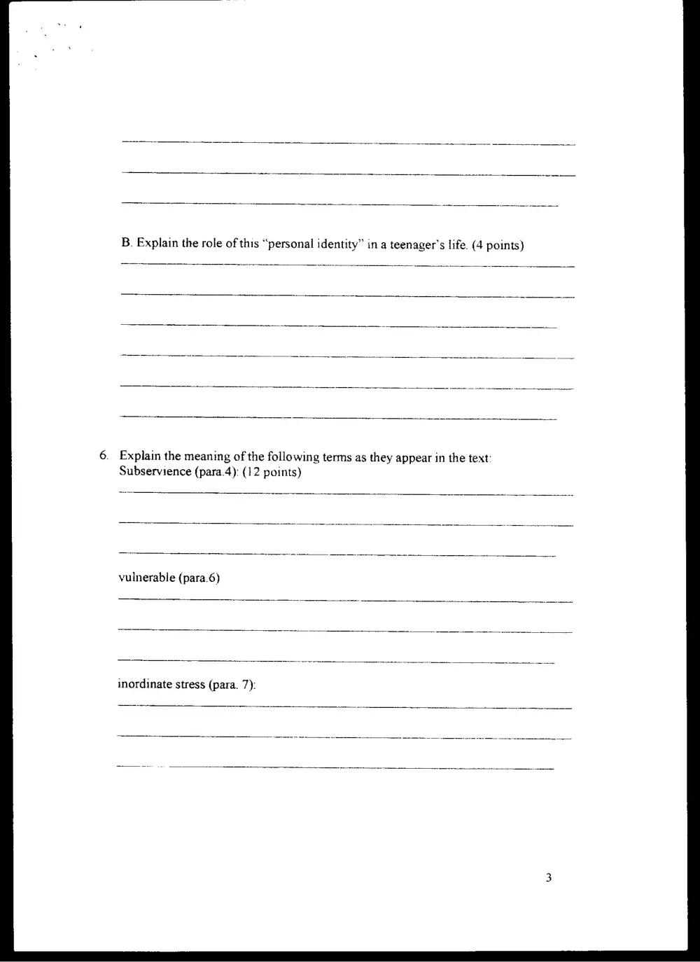 ENG 203 Final, Fall 2000, page 6