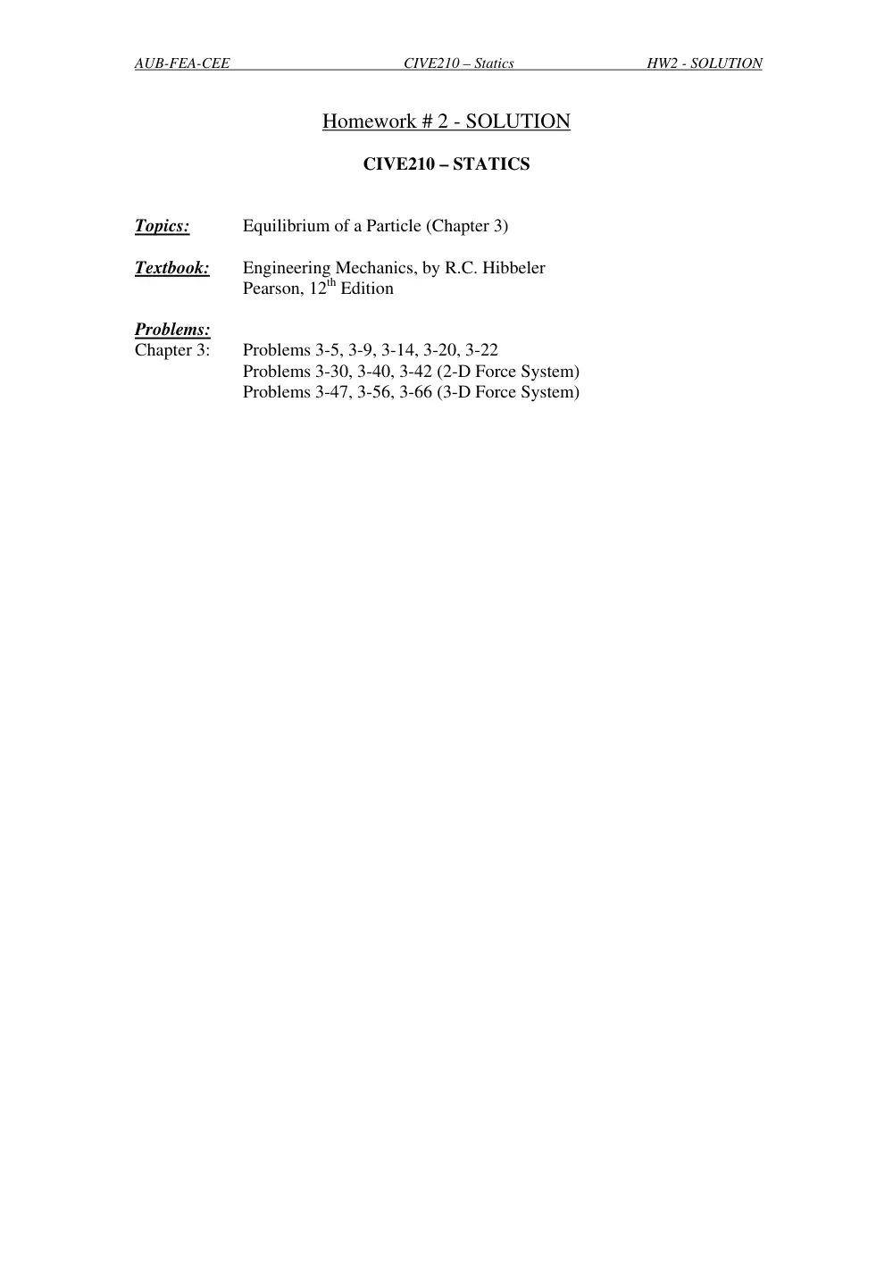 CIVE 210 Homework 2, Fall 2012, page 1