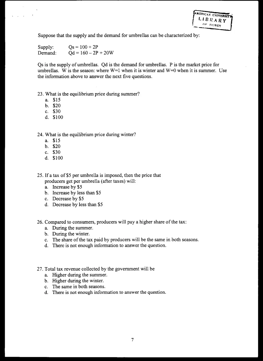 ECON 211 Midterm, Spring 2003, page 7