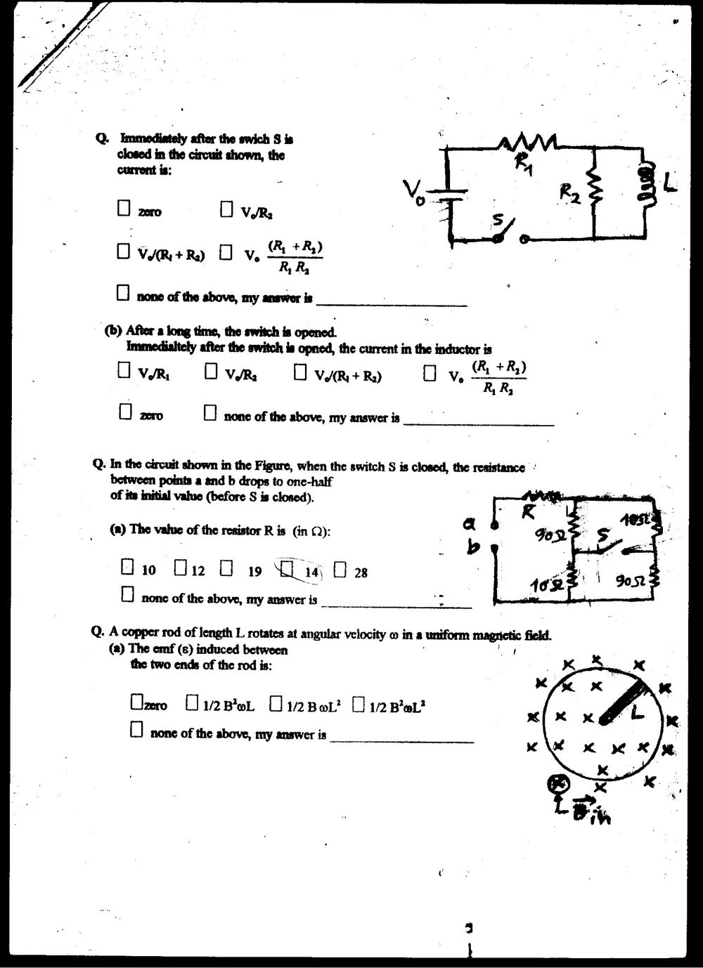 PHYS 205 Final, Spring 2008, page 7