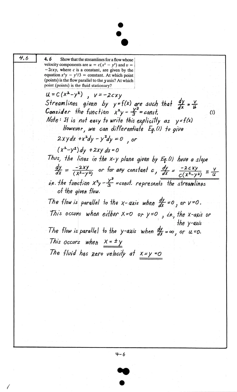 MEN 321 Problems For Chapter 4 with Solution, Fall 2009, page 6
