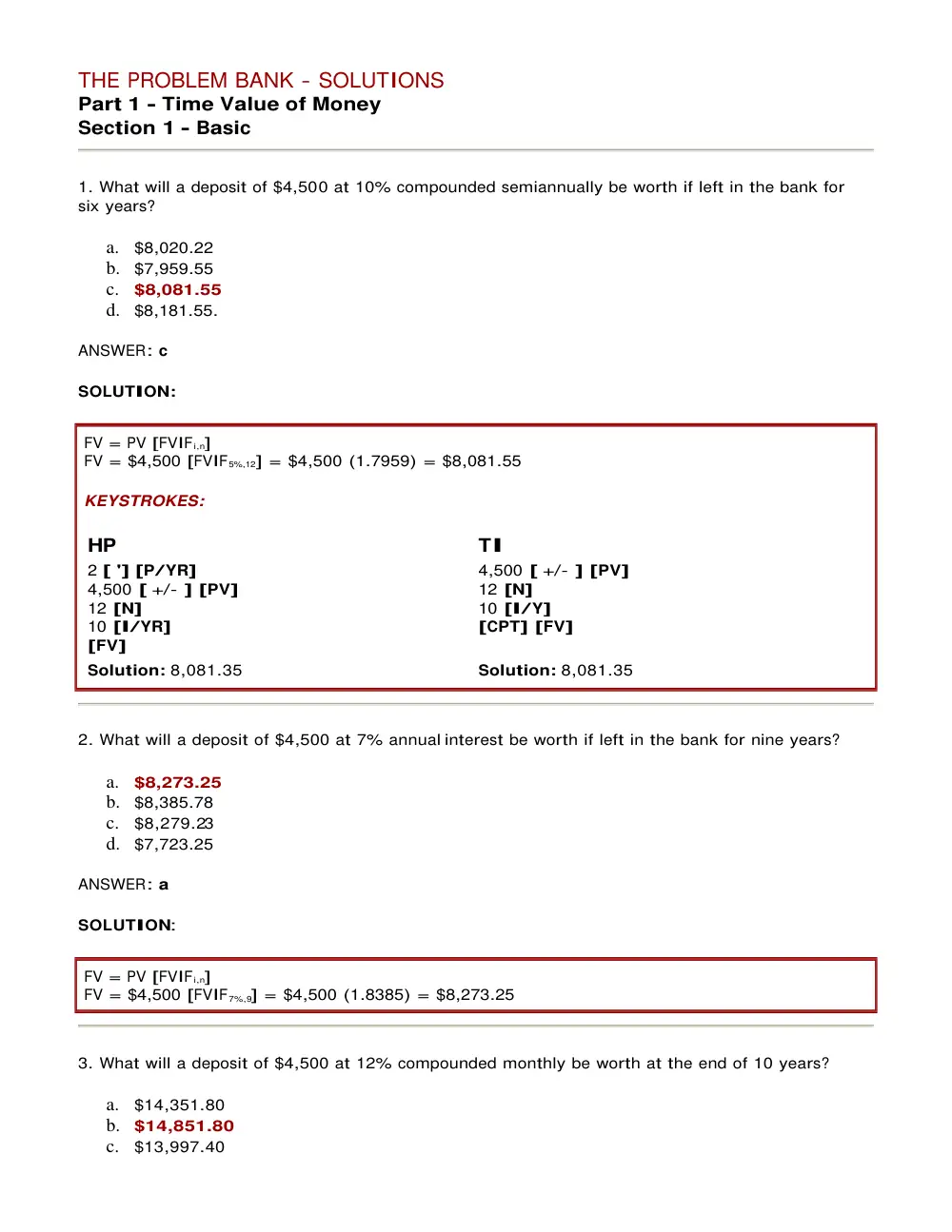FINA 210 Problems Midterm, Spring 2013, page 10