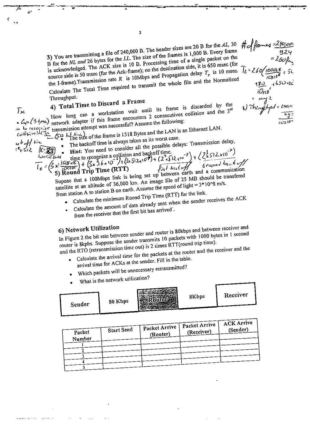 CSC 425 Problems, Fall 2008, page 2