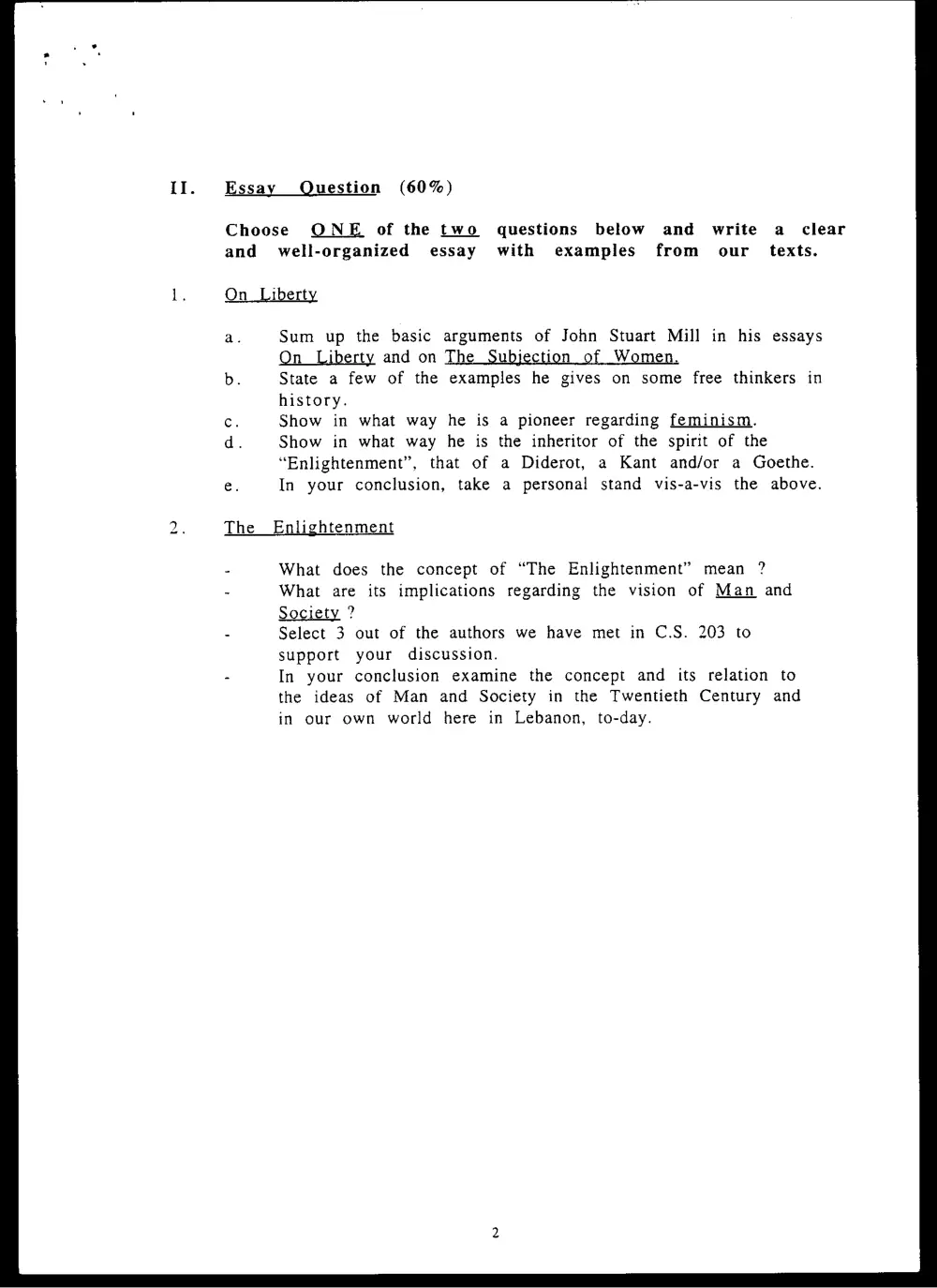 CVSP 203 Final, Fall 2000, page 2