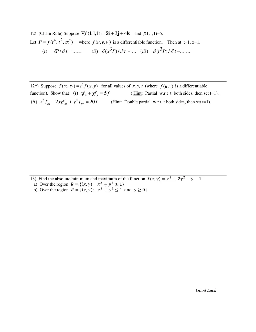 MATH 201 Exam 2, Fall 2014, page 5