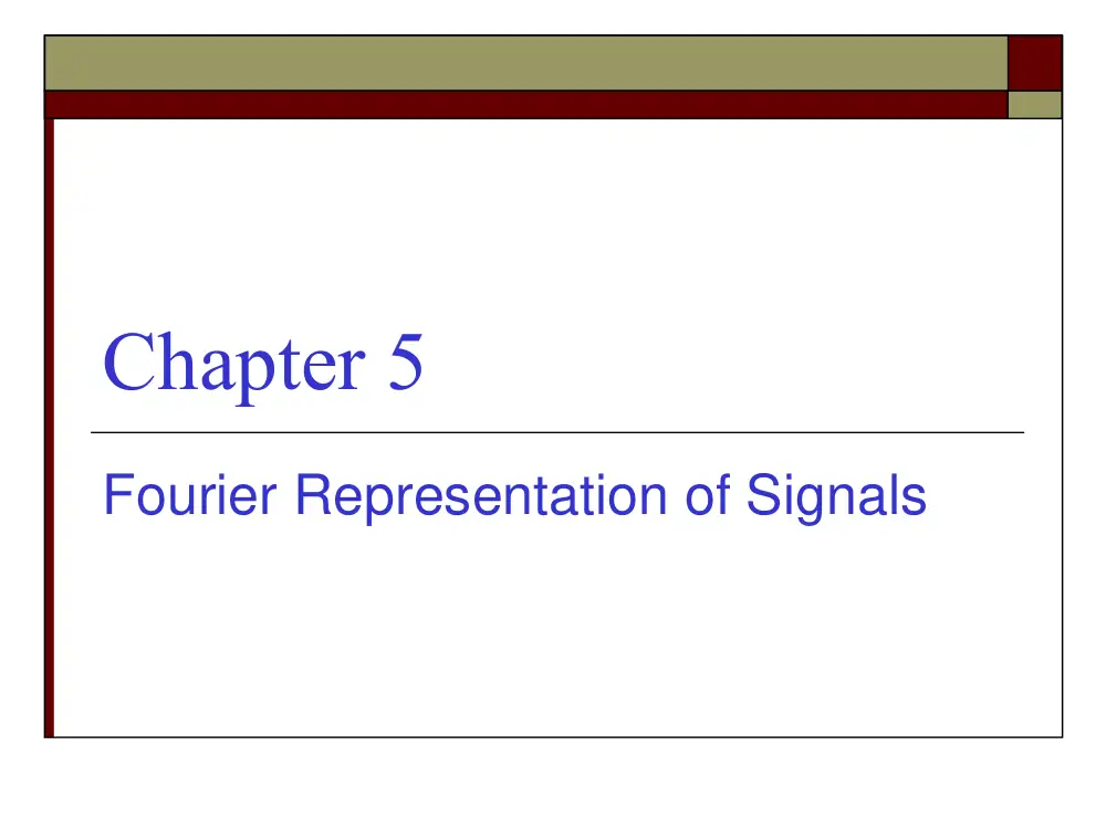 EECE 340 Chapter 5, Fall 2011, page 1