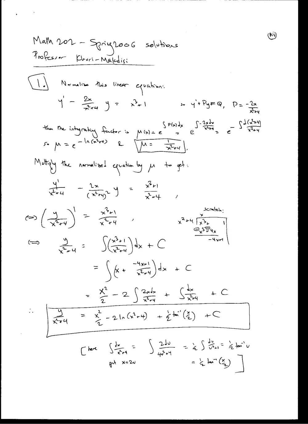 MATH 202 Final, Spring 2006, page 3
