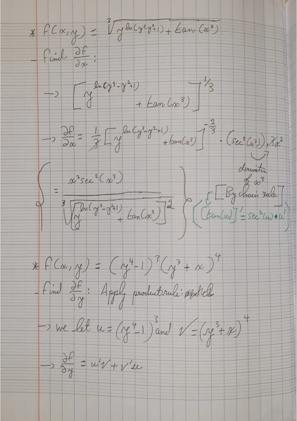 MATH 201 Problems Implicit Vs Explicit Differentiation + Important Excercises, Spring 2019, page 3