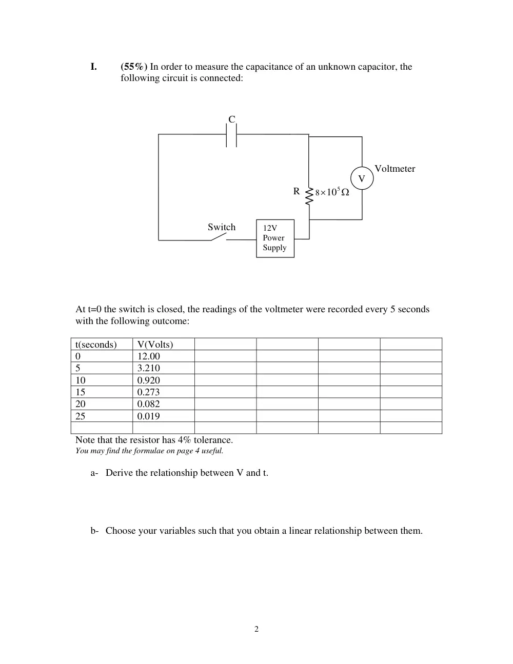 PHYS 211L Final, Fall 2007, page 2