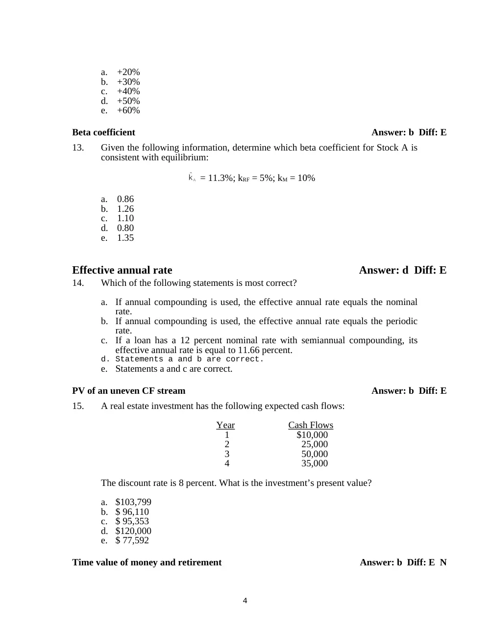 FINA 210 Midterm, Spring 2004, page 4