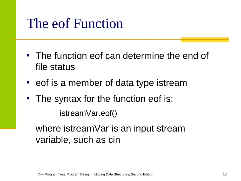 EECE 230 Chapter 2- Control Structure II, Spring 2012, page 10