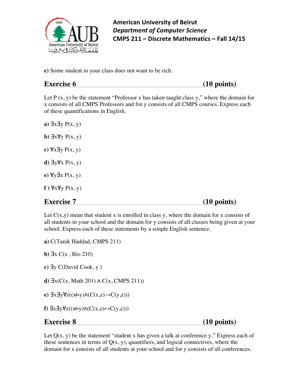 CMPS 211 Homework Assignment 3, Fall 2014, page 3