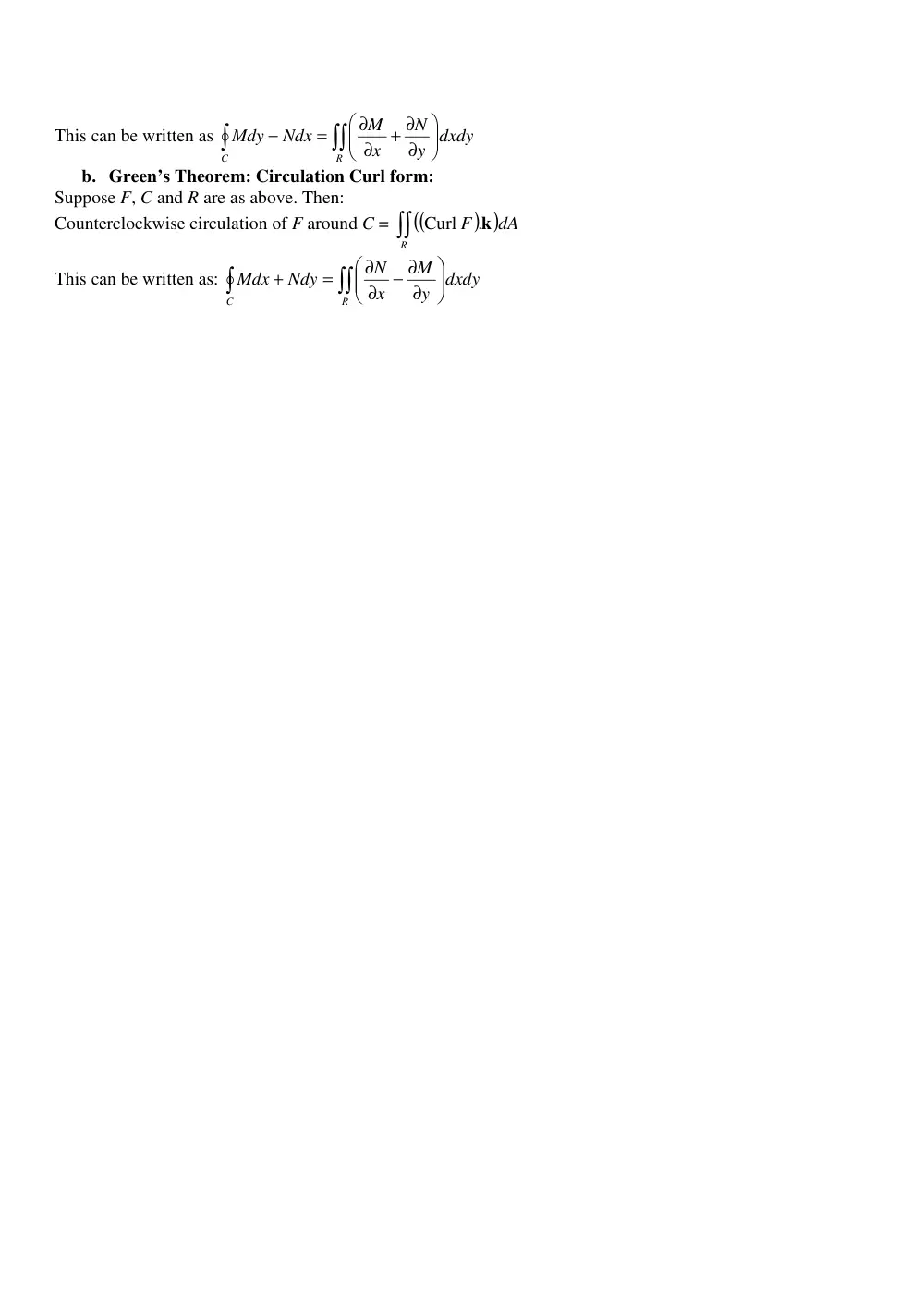 MATH 201 Chapter 16 Summary, Fall 2011, page 4
