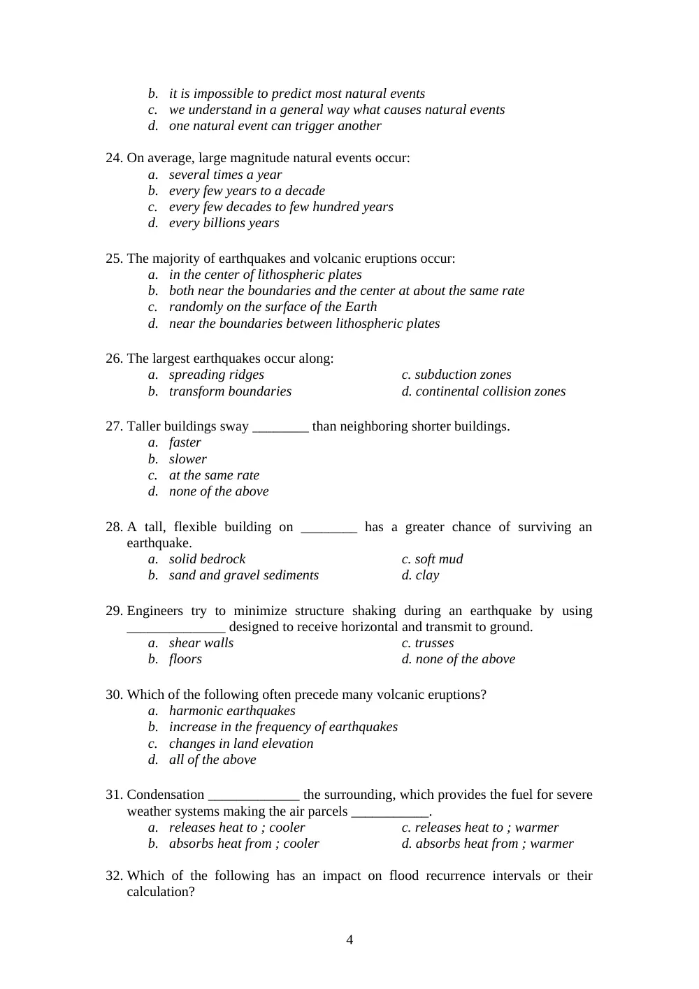 GEOL 104 Final, Spring 2007, page 4