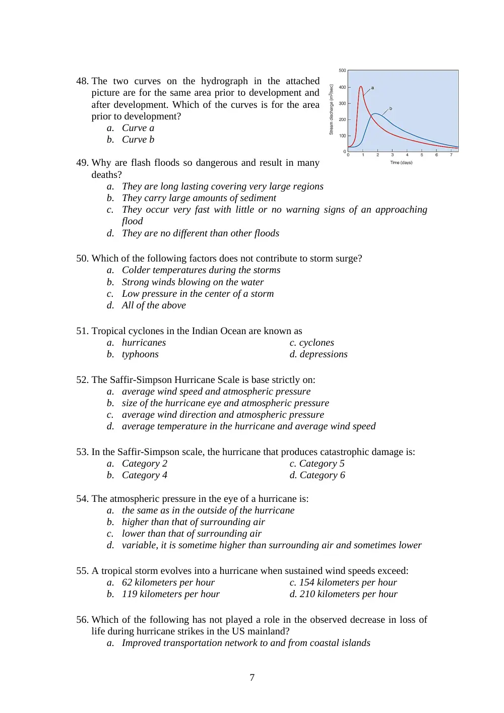 GEOL 104 Final, Spring 2007, page 7