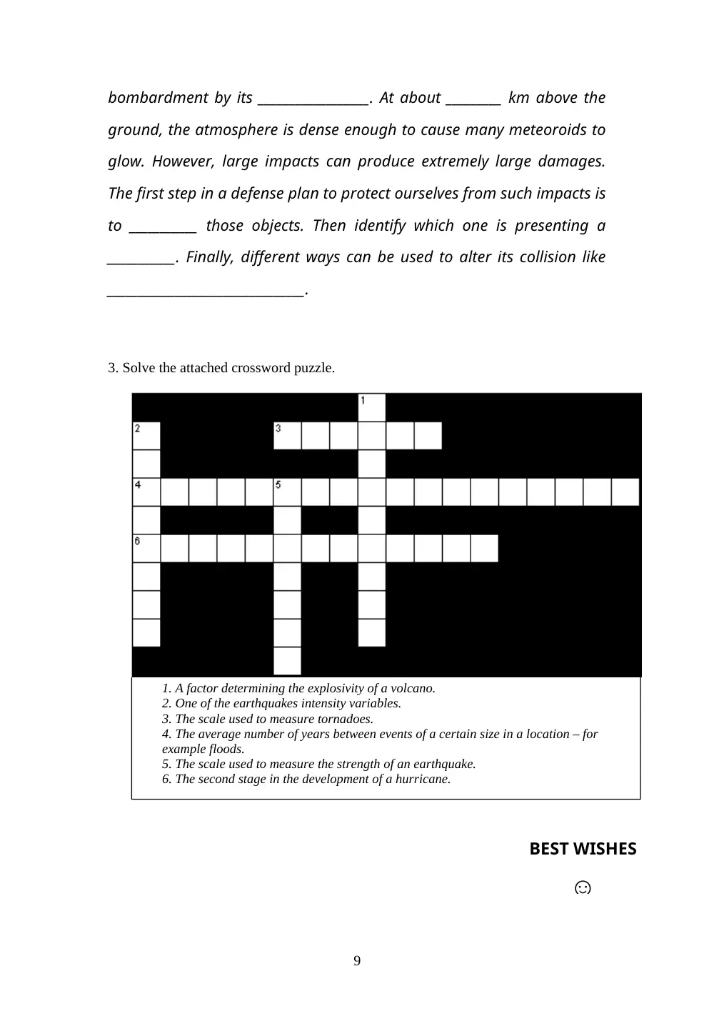 GEOL 104 Final, Spring 2007, page 9