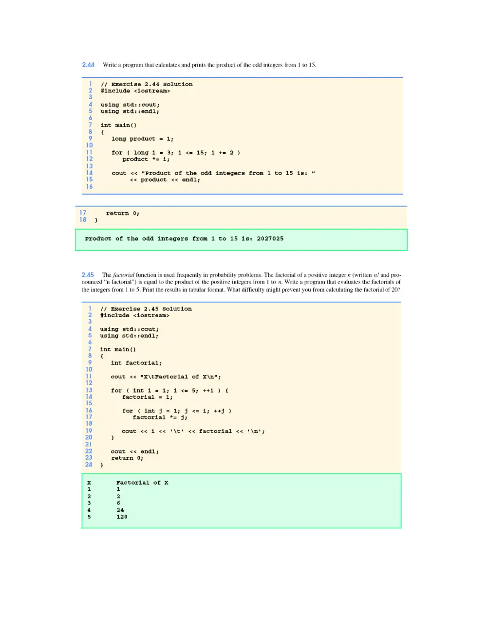 CSC 212 Problems For Chapter 2, Spring 2006, page 1