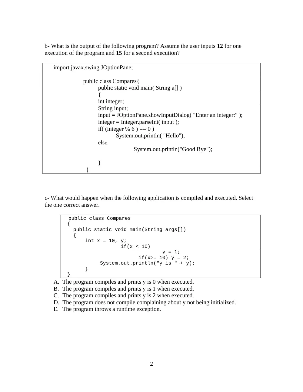 CSI 311L Lab 2, Spring 2012, page 2