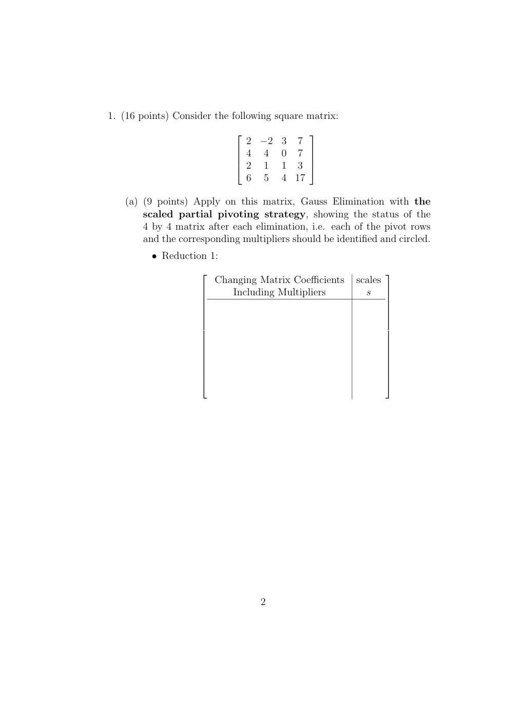 MATH 251 Exam 2, Fall 2007, page 2