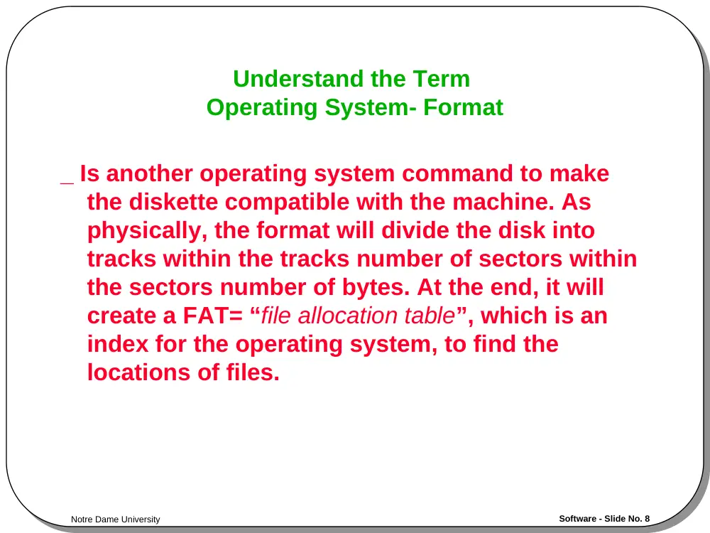 CSC 201 Chapter 3, Fall 2001, page 8