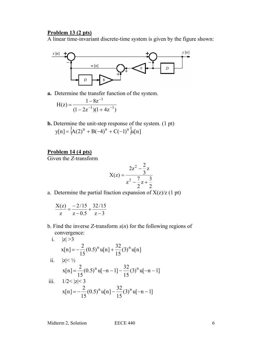EECE 340 Midterm, Summer 2004, page 6