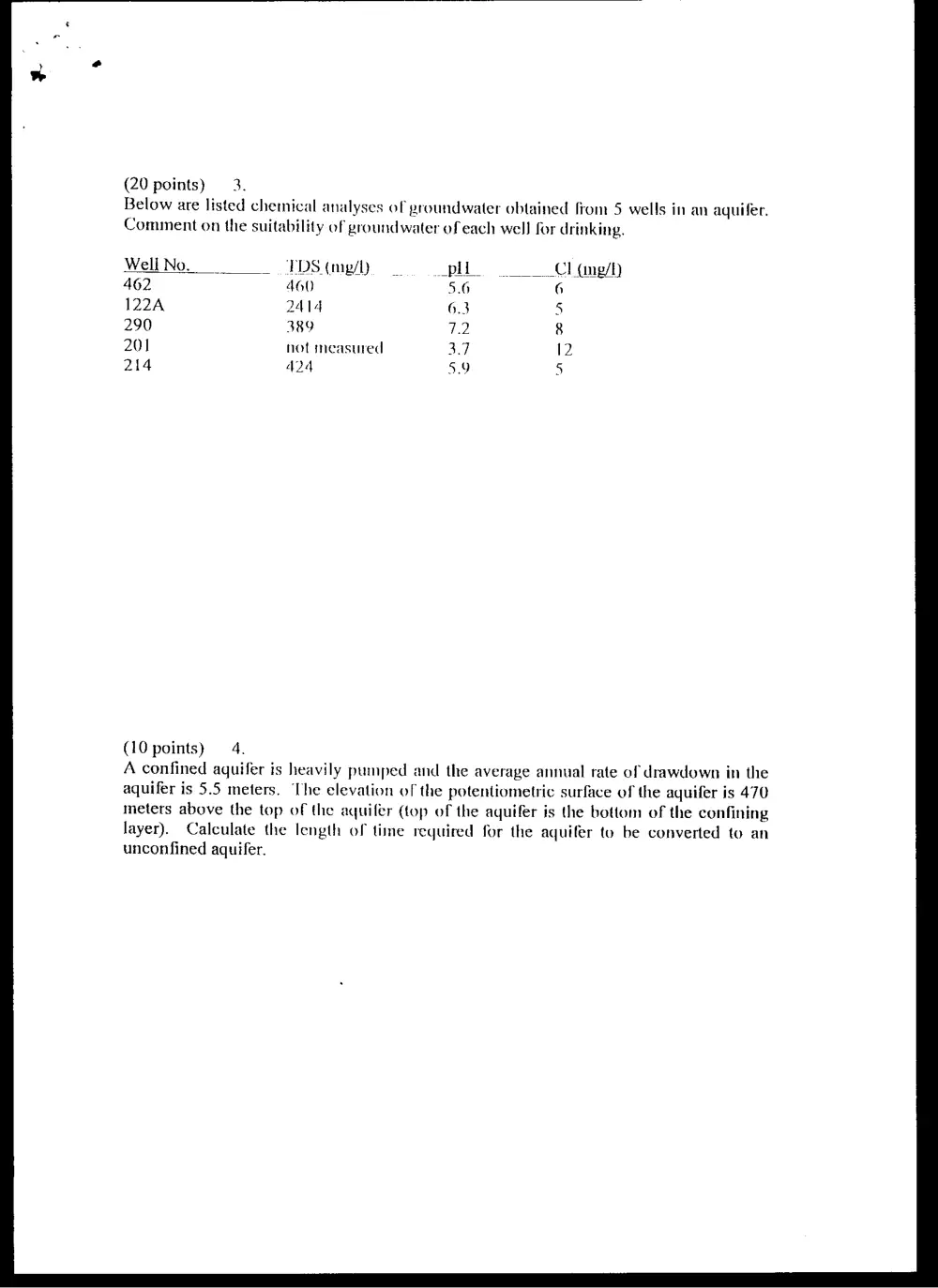 GEOL 330 Final, Spring 2000, page 2