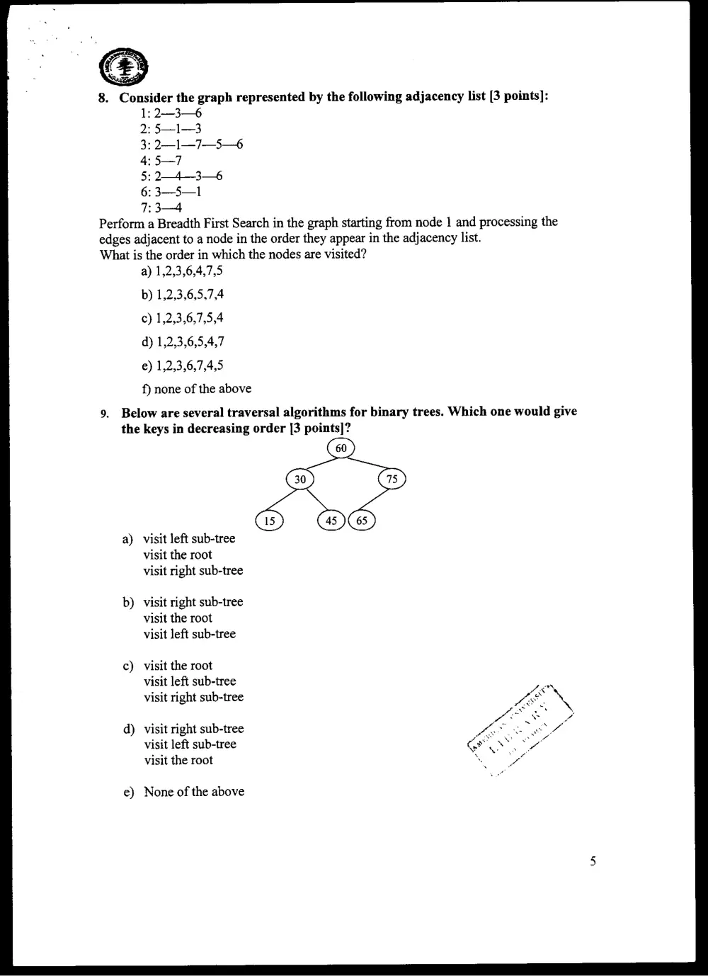 CMPS 212 Final, Fall 2004, page 5