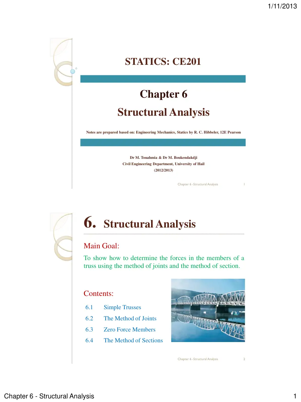 CIVE 210 Chapter 6, Spring 2017, page 1