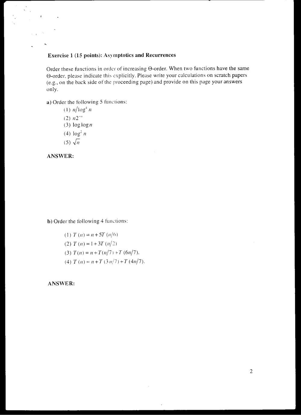 CMPS 256 Final, Fall 2001, page 2