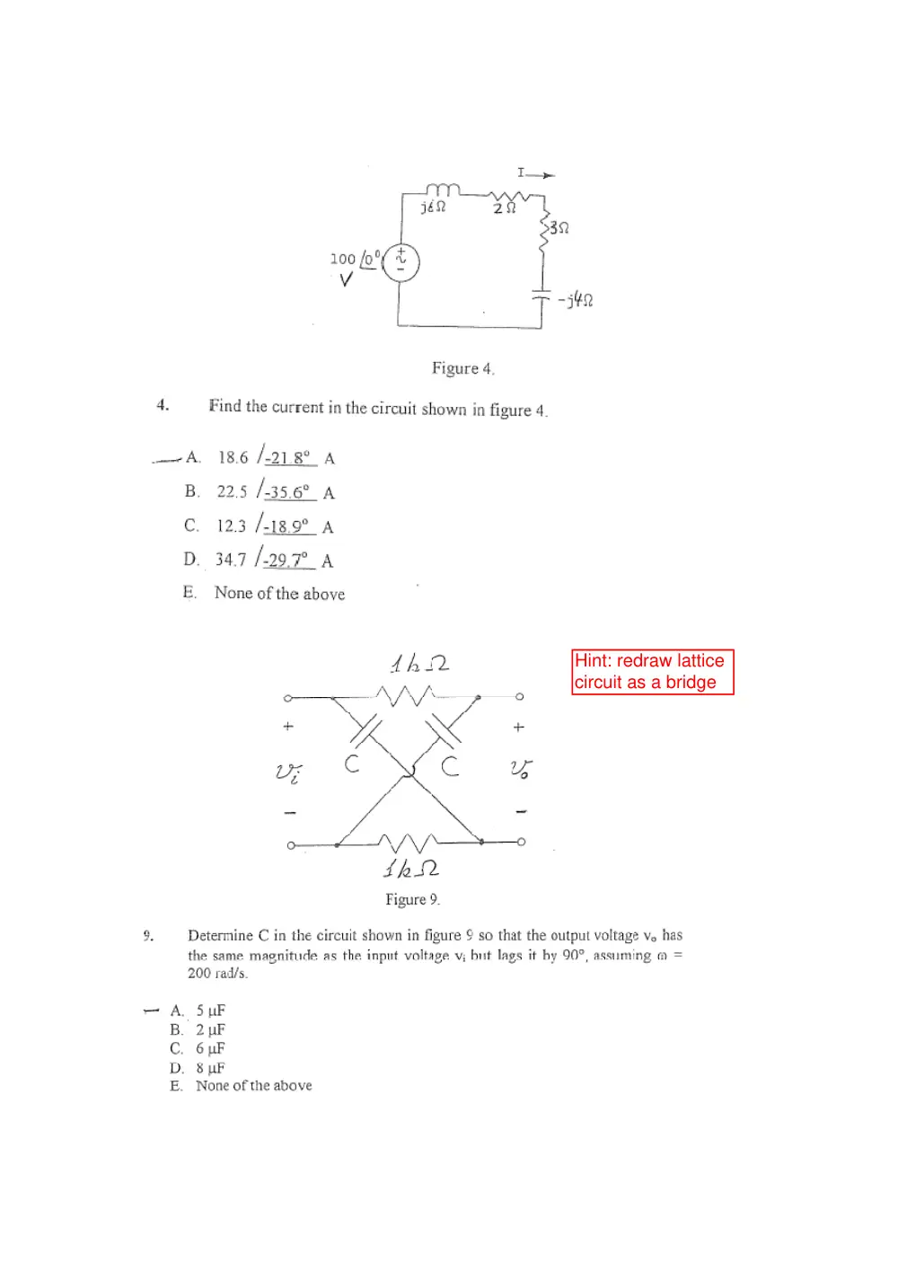 EECE 210 Problems, Fall 2010, page 2