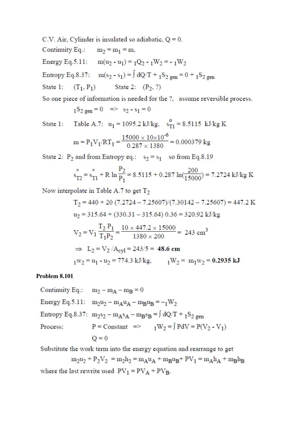 MECH 310 Problems Chapter 8 Solutions, Fall 2011, page 10