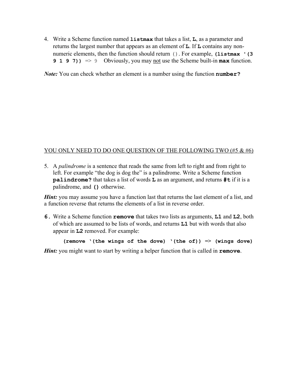 CMPS 258 Final, Fall 2005, page 5